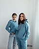 bluza z kapturem damska Bluza DAMSKA BŁĘKITNA 4
