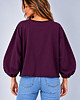 bluza bez kaptura damska Bluza Flavia Śliwka 2