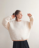 bluza bez kaptura damska Bluza Wafel "W_04" cream 6