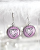 kolczyki srebrne DIAMOND HEARTS - ŚLICZNE DELIKATNE kolczyki srebrne bigle 1