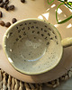 filiżanki Ceramiczna filiżanka espresso handmade z napisem 2