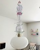 lampy wiszące Lampa wisząca szklana artdeco prl vintage retro Żyrandol 2