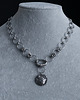 kolie Naszyjnik chainmail za stali z okrągłą blaszką 4