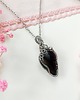 wisiory Naszyjnik Onyks stal chirurgiczna wisiorek handmade wirewrapping 2