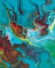 obrazy LEKKOŚĆ 45x65 cm Akryl na płótnie Abstrakcja do salonu 5