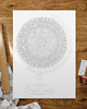 plakaty Plakat do Kolorowania Globus Mandala 50x70cm 2