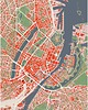 plakaty Plakat Kopenhaga - plan miasta 1