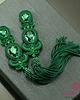 kolczyki soutache Kolczyki z chwostami Emerald Tassel 6