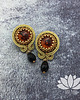 kolczyki soutache wachlarz - kolczyki sutasz 1