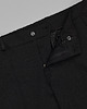 spodnie męskie Spodnie do zestawu gavello czarne slim fit 3