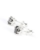 kolczyki swarovski Kolczyki Swarovski Drobinki w srebrze - czarne cyrkonie 1
