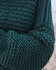 swetry damskie  Sweter handmade  z wełną  szmaragdowa zieleń 5