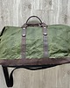 torby podróżne Duża torba podróżna ze skóry i bawełny zielono-brązowa w stylu Vintage. 1