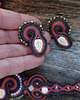 komplet biżuterii Jesienny komplet soutache  naszyjnik i kolczyki 6