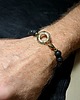 biżuteria męska Bransoletka z lawy z kołem ratunkowym miły prezent handmade Może dla niego? 1