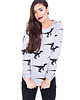 bluza bez kaptura damska Bluza w DINOZAURY - Szara 1