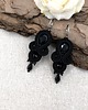 kolczyki soutache Kolczyki sutasz czarne "Anya" delikatne romantyczne małe 2