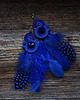 kolczyki soutache Kolczyki soutache z piórkami 4