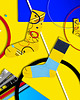 skarpetki damskie Kolorowe skarpetki - Bauhaus 3 1