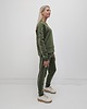 komplety damskie Sabela minimalistyczny komplet z lamówkami - Khaki 1