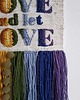 makramy Tęczowa makatka, Love nad let love 4