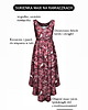 sukienki maxi damskie Maxi SUKIENKA w kwiaty ręcznie malowany wzór, autorski print 100% wiskoza 5