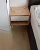 komody i szafki Minimalistyczna wisząca szafka nocna z szufladą i półką 2