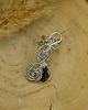 nausznice Nausznica  ażurowa na ucho czarny  agat wire wrapping 3