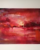 obrazy Obraz ręcznie malowany na płótnie 40x50 cm - abstrakcyjny pejzaż 1