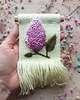Ozdoby na ścianę Mini makatka - bez - lilak. 5