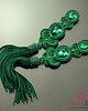 kolczyki soutache Kolczyki z chwostami Emerald Tassel 2