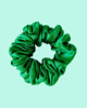 gumki do włosów Gumka jedwabna, scrunchie, frotka green grass MIDI 2