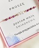 bransoletki - inne Box pudełko prezentowe z dedykacją bransoletka  - świadkowa 1