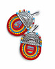 kolczyki soutache Ogień i woda- etniczne kolczyki soutache 1