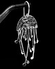 kolczyki wire wrapping MARE - srebrne kolczyki 3