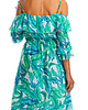 sukienki midi damskie Kobieca i elegancka sukienka - EXOTIC FLORA - 3
