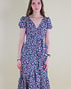sukienki midi damskie Sukienka zakładana midi kwiatki NADIA 3