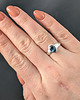 pierścionki srebrne Pierścionek London blue topaz 1