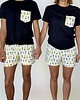 piżamy damskie Piżama Unisex bawełniana w wakacyjny wzór ananasy 1