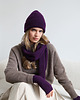 czapki damskie Czapka Merino&cashmere śliwkowa 1