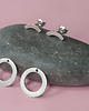 kolczyki srebrne Kolczyki DOUBLE RINGS, srebro 925 2