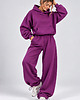 komplety damskie Dres Hoodie + Baggy 2W1 PLUM 1