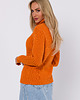 swetry damskie Sweter z golfem-pomarańczowy(M-771) 3