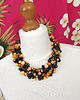 kolie 7054 Szydełkowy Naszyjnik Black & Orange 4