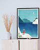 plakaty Morze Śródziemne - skaliste wybrzeże Calanques - plakat fine art 1