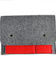 pokrowce i etui - organizery Organizer filcowy na notatki - szaro czerwony 4