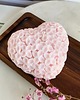 świeczniki i świece Świeca sojowa dekoracyjna "Rose Heart" 98x42mm różowa 1