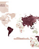 naklejki ścienne do pokoju dziecka MAPA ŚWIATA DK337 2