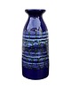 wazony Kobaltowy ceramiczny wazon Strehla Keramik, Niemcy lata 60. 2