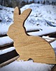 ozdoby wielkanocne Wielkanocny króliczek z drewna, dąb 15cm 2